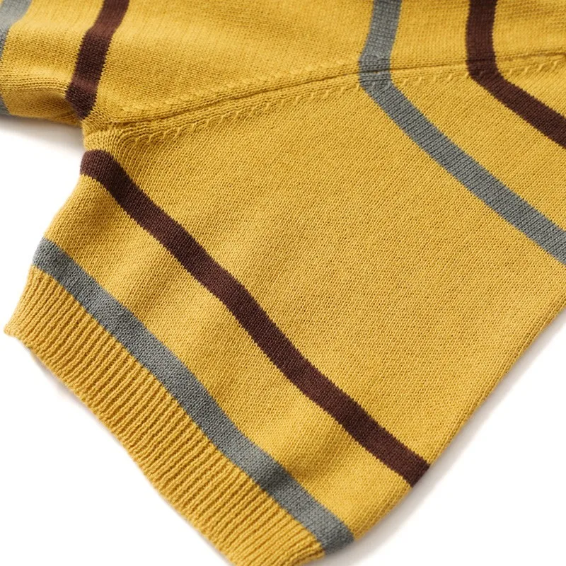 Women Tshirts Spring Summer 2025 Short Sleeve O-neck Knit Tops Stripe Korean Fashion Pullovers Bottoming Shirt casual knitwears - Image 5